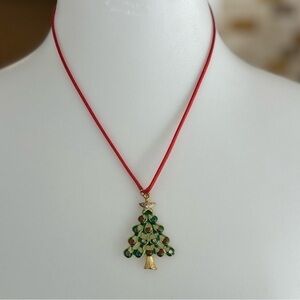 Christmas tree necklace